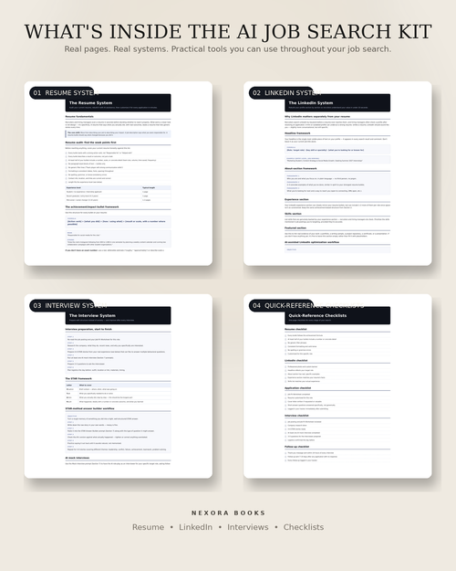 The AI Job Search Kit — Build a Better Resume, LinkedIn Profile & Interview Strategy